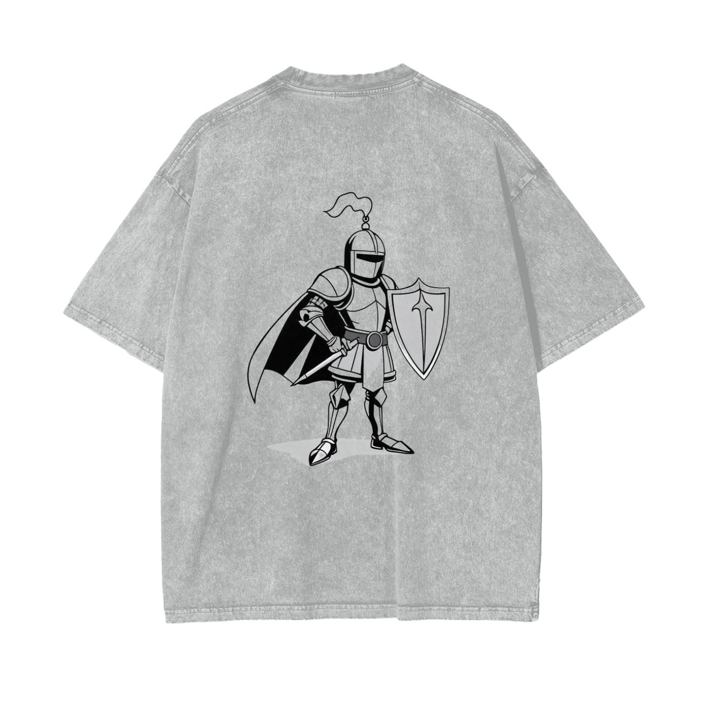 Oversized knight graphic