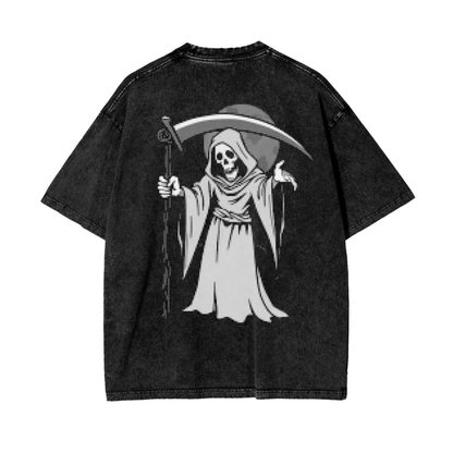 Oversized grim reaper black/purple