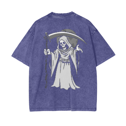 Oversized grim reaper black/purple